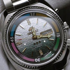 Ultra Rare Dial ORIENT Sea King Diver Watch. Japan. 21J Automatic. 1980s. 'NOS'